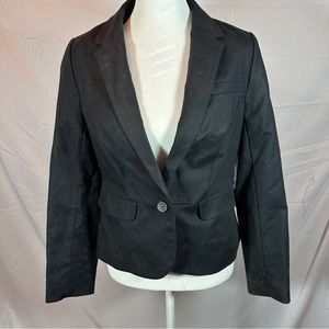 NWOT The Limited | Cotton Blend Petite One Button Black Blazer, Small